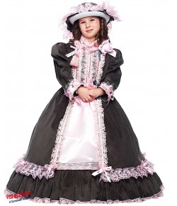 Costume di carnevale DAMA DELL'800 BABY